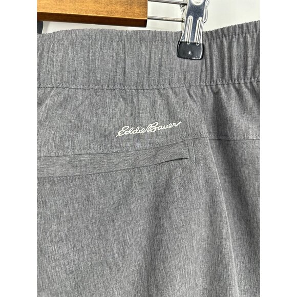 Eddie Bauer Mens UPF 50 Quick Dry Woven Tech Pull-On Shorts Gray Heather Sz XXL - Picture 4 of 10